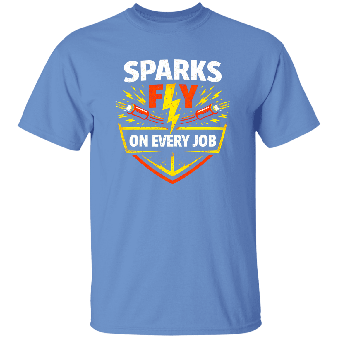 Every Job Has Voltage – Electrician Work Humor Tee | VoltShirts Every Job Has Voltage – Electrician Work Humor Tee - Image 4