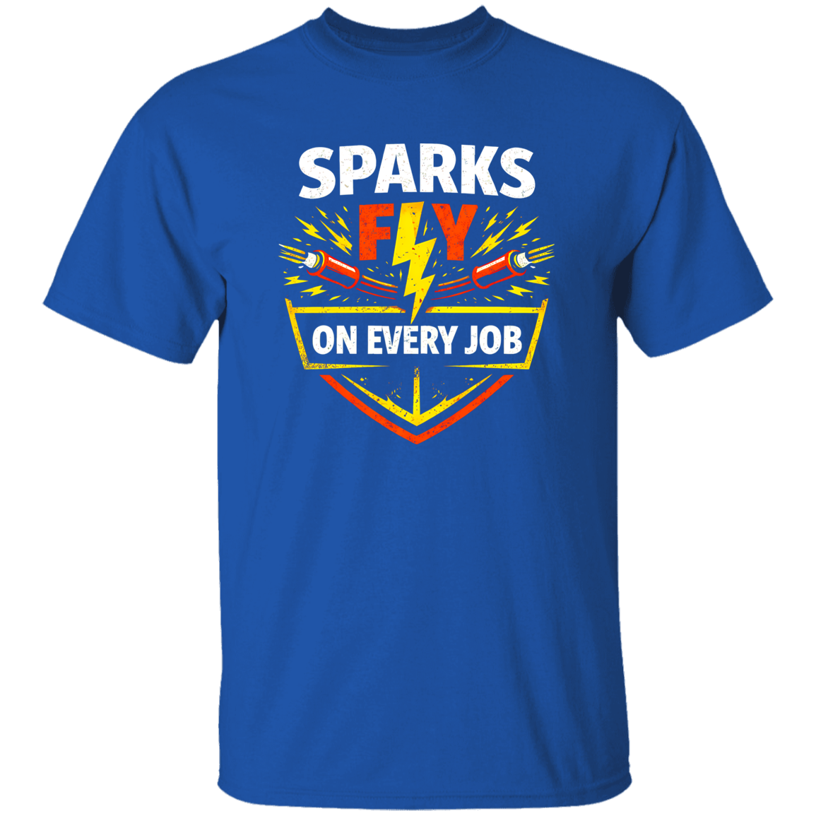 Every Job Has Voltage – Electrician Work Humor Tee | VoltShirts Every Job Has Voltage – Electrician Work Humor Tee - Image 6