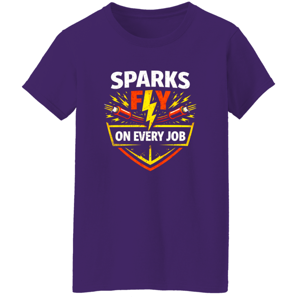 Every Job Has Voltage – Electrician Work Humor Tee | VoltShirts Every Job Has Voltage – Electrician Work Humor Tee - Image 10