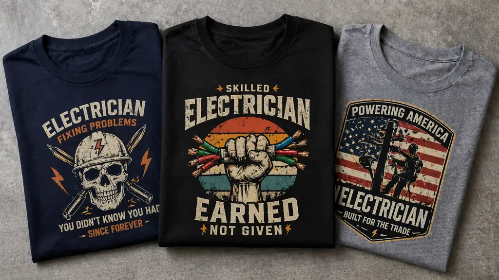 top electrician shirts 2026 collection laid out cleanly